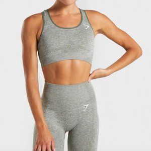 Gymshark Vital Seamless Sports Bra - Khaki Marl